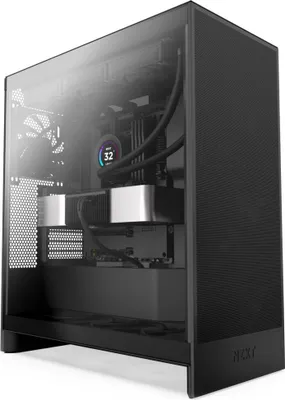 Produktbild von NZXT skriňa H7 Flow edition / ATX / 3x 120 mm fan / USB-C / 2x USB / presklená bočnica / mesh panel / čierna