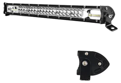 Image de Barre lumineuse, conception à deux rangées, configuration à faisceau combiné, 20 pouces, 2 rangées