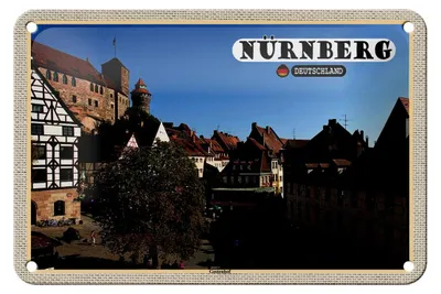 Produktbild von Blechschild Städte Nürnberg Gostenhof Altstadt 18x12cm Dekoration