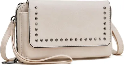 Produktbild von Geldbörse Damen Klein, Handytasche zum Umhängen , Crossbody Bag Handtasche Schultertasche mit 2 Gurten, Geschenk für Frauen