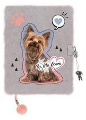 Imagen del producto de Mi pequeño amigo Grey York, diario A5 con candado, de 96 páginas.