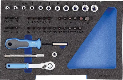 Produktbild von GEDORE 1100 CT1-20 Steckschlüssel-Satz 1/4" in 1/2 L-BOXX 136 Modul, 2835886