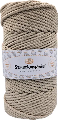 Obrázek produktu pro Makramé příze 5 mm 100 m třívrstvá, mnoho barev, bavlněná příze, bavlněná šňůra 5 mm třívrstvá, makramé šňůra, makramé šňůra, bavlněná šňůra, háčkovaná