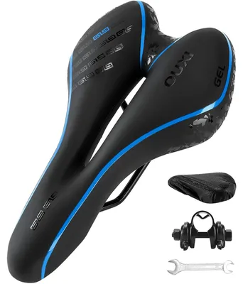 Produktbild von Gelsattel, ergonomischer Tourensattel für Damen und Herren, für Mountainbike, schwarz