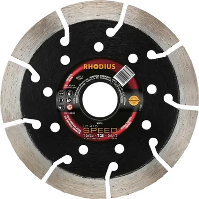 Obrázek produktu pro Rhodius 303713 LD410 SPEED Diamond cutting disc Diameter 125 mm Bore diameter 22.23 mm Natural stone 1 pc(s)