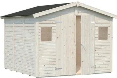 Produktbild von Palmako Gerätehaus Dan 7,5 m² - 16 mm Transparent tauchimprägniert
