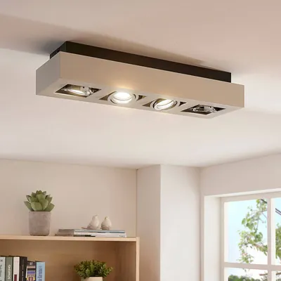Zdjęcie produktu dla Reflektor Arcchio Vince, 47 cm, 4 światła, biały/chrom, GU10