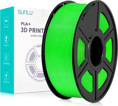 Produktbild von Sunlu PLA+ Filament Green 1.75mm 1kg