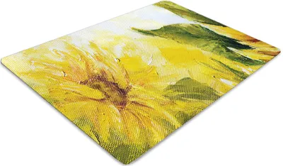 Produktbild von Podlahová ochranná podložka - Ochranná podložka pod stoličku - Podlahová podložka - 120x90 cm - Slnečnice