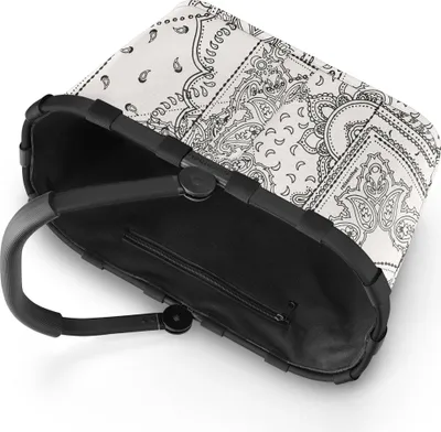 Produktbild von reisenthel carrybag, Einkaufskorb, Picknickkorb, Tragetasche, Frame Bandana White, 22 L, BK1037