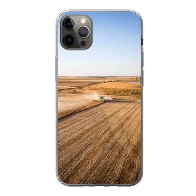 Produktbild von MuchoWow® Handyhülle Schutzhülle Hülle für iPhone 13 Pro Max Feld - Bauernhof - Traktor - Landwirt - Landleben Silikon Softcase Handy Hülle - Mobiltelefon