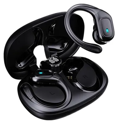 Image de INF Écouteurs Bluetooth sport anti-bruit étanches crochet d'oreille 480MAH Le noir