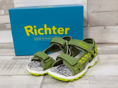Produktbild von Richter Jungen Sandale mit Klettverschluss grün 30