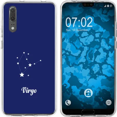 Produktbild von PhoneNatic Case kompatibel mit Huawei P20 Silikon-Hülle SternzeichenVirgo M2