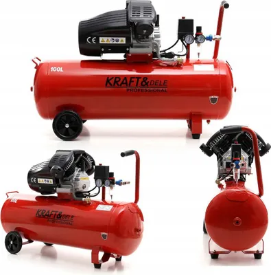 Zdjęcie produktu dla Kompresor olejowy Kraft&Dele KD1480 100 L 8 bar 2 Tłoki 230V