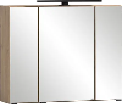 Image de Spiegelschrank >Lyon< in Wotaneiche - 80x64x20cm (BxHxT)