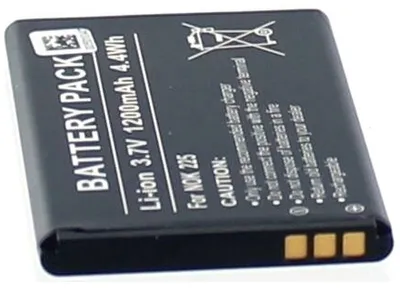 Produktbild von Akku für Nokia RM-1172 Li-Ion 3,7 Volt 1000 mAh schwarz.