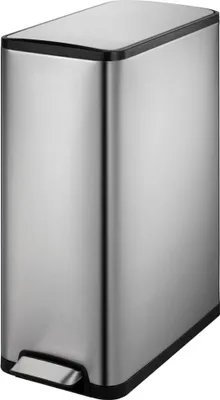 Image de EKO - Ecoslim Recycler Poubelle à pédale 20+20 litres - Stainless steel Plastic - Matt Stainless Steel