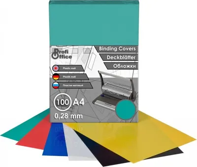 Produktbild von ProfiOffice 100 Deckblätter A4, grün, matt, PP