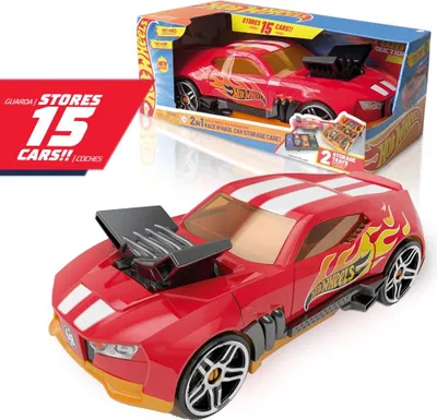 Obrázek produktu pro Hot Wheels  červený box na autíčka 2 v 1 Race N' Haul