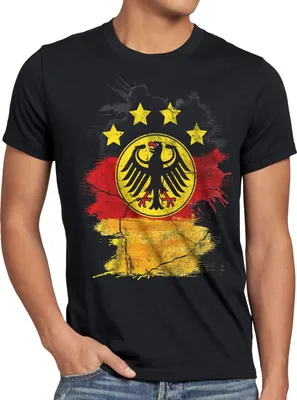 Produktbild von style3 Deutschland Wappen WM 2026 Herren T-Shirt Fußball Weltmeisterschaft Fan-Outfit Bundesadler WM