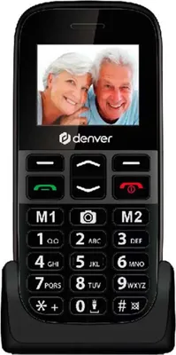 Produktbild von Denver BAS-18500MEB, Balken, Dual-SIM, 4,5 cm (1.77"), 0,08 MP, 800 mAh, Schwarz
