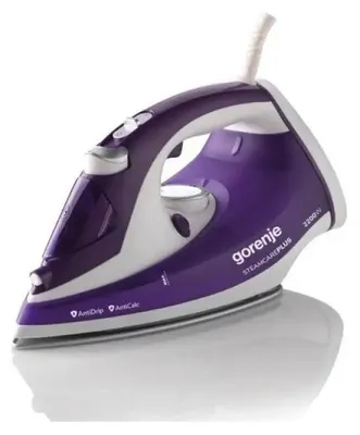 Zdjęcie produktu dla Gorenje SIH2200BBC, Żelazko parowe, Płyta ceramiczna, 2,5 m, 90 g/min, Fioletowy, 30 g/min