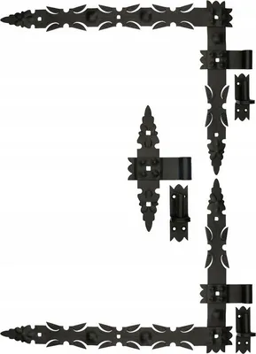 Produktbild von Türgriff Türbeschlag Haustürgriff FEINZ Set - 800x460mm - Schwarz - Hochwertig - Stabil und Langlebig