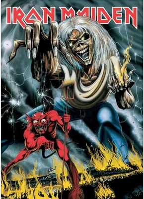 Image de Iron Maiden - Carte postale "Number Of The Beast" RO8126 (Taille unique) (Coloré)