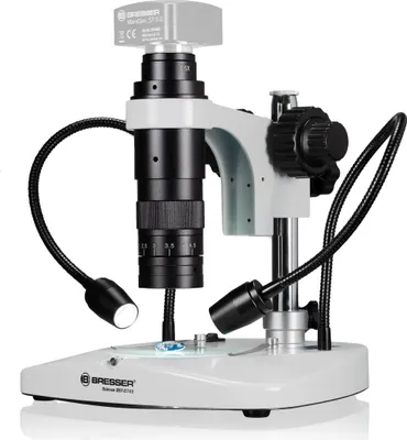 Produktbild von Bresser Zoom-Mikroskop für C-Mount-Kamera mit LED-Auflicht Durchlicht 0,7x–4,5x Werkstatt