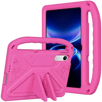 Produktbild von Hülle für Xiaomi Redmi Pad 2 9.7 2026 9,7", Leichte Stoßfeste Eva Kinder Schutzhülle mit Griff und Faltbarem Ständer Rosa