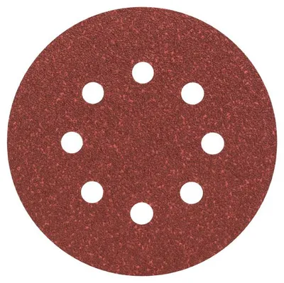 Produktbild von Schleifblatt C430, 125 mm, 60, 8 Löcher, Klett, 5er-Pack