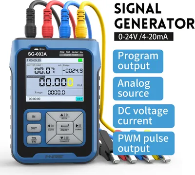 Produktbild von FNIRSI přenosný ruční 0-10V 4-20mAh nastavitelný proudový napěťový simulátor generátor signálů zdroje kalibrátoru vysílače s 2,4palcovým LCD displejem