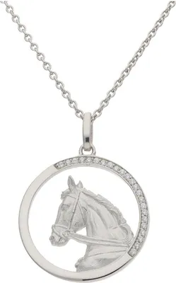 Produktbild von JuwelmaLux Anhänger Pferd Silber 925 Zirkonia JL20-02-0993