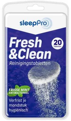 Productafbeelding van SleepPro Fresh & clean reinigingstabletten (20 stuks)