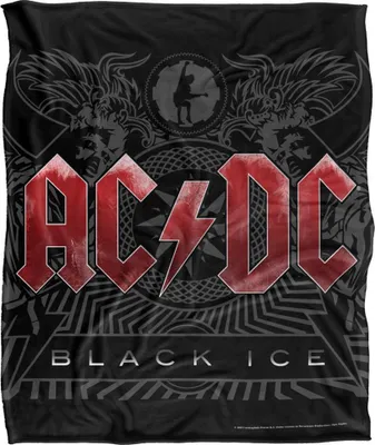 Produktbild von AC/DC - "Black Ice" Decke, Seidig, Supersoft TV23818 (Einheitsgröße) (Schwarz/Rot)