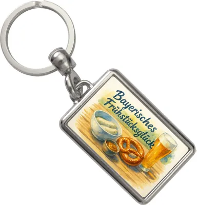 Produktbild von Bayerisches Frühstück Frühstücksglück Schlüsselanhänger