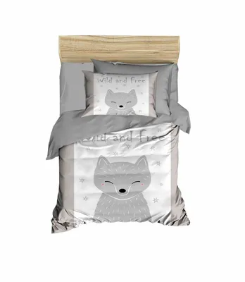 Produktbild von L'Essentiel Linge de Maison, PH1100, Baby-Bettbezug-Set, Grau, 100 x 150 cm