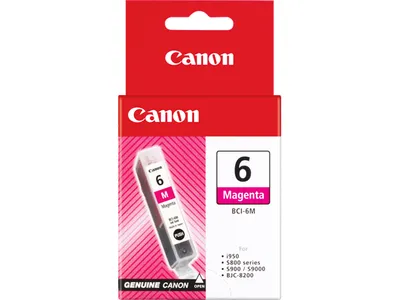 Produktbild von Atramentová náplň Canon BCI-6M pre Pixma iP4000/5000/6000D/MP750/780 magenta (390 str.)