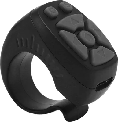 Produktbild von Fingerspitzen-Fernbedienungsring, kabelloser Bluetooth-Video-Controller, 7 Tasten für Tiktok Scrolling, Schwarz