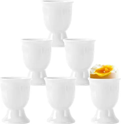 Produktbild von Eierdopjes - Set von 6 - Weiß - Porzellan