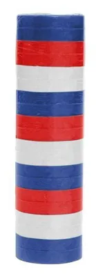 Produktbild von 1 Rolle Papier Luftschlangen blau weiß rot | schwer entflammbar