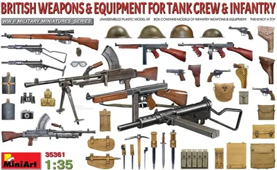 Immagine prodotto di MiniArt 1:35 Fanteria britannica/Armi corazzate/Accessori