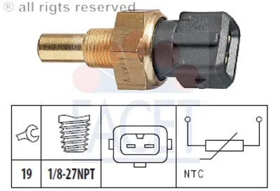 Produktbild von Facet Sensor, Kühlmitteltemperatur  7.3283