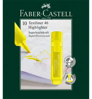Produktbild von Faber-Castell 154807 Marker 1 Stück(e) Meißel Gelb