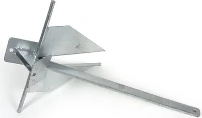 Produktbild von Danforth Plattenanker 5 kg, aus verzinktem Stahl, große Haltekraft, 59,5 cm x 43,5 cm