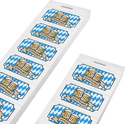 Produktbild von CombiCraft Wertmarken Block '' auf 10er Streifen, weißes Papier - 1000 Abrisse pro Satz