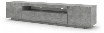 Immagine prodotto di Mobile TV basso Aura 200 cm Base universale sospesa o in piedi Mobile TV Lavagna TV Tavolino HiFi Mobile sospeso (cemento con LED)