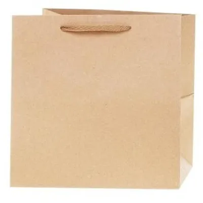 Obrázek produktu pro Dárkové tašky z kraftového papíru, rozměry 34 x 34 x 34 cm, balení 12 kusů