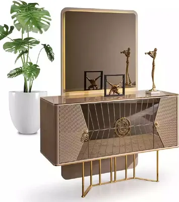Produktbild von Schminktisch Luxus Schlafzimmer Kosmetiktisch Spiegeltisch Kommode Sideboard